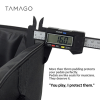 Tas Penyimpanan Pedal Gitar TAMAGO Profesional Bahan Baja Paduan Kekuatan Tinggi Multi-fungsi Model Nano Power 16mm