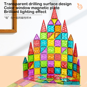 2025 mới nhất Toddler giáo dục xây dựng khối gạch 3D Tự làm nam châm thiết lập rõ ràng gạch nhựa cho trẻ em vĩnh viễn Bán Buôn Đồ chơi - Product Image 3