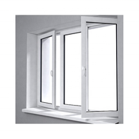 Dernier modèle de portes et fenêtres en PVC de haute qualité Fenêtres UPVC/Vinyl/PVC Fenêtres à battant insonorisées et étanches