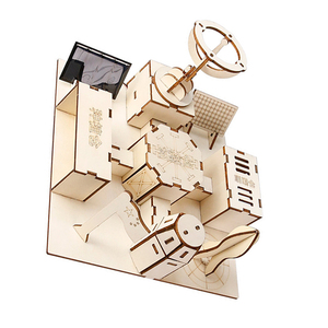 ชุดประกอบวิทยาศาสตร์ฐานดาวอังคาร OKYN-Y2677 DIY แบบจำลองตัวต่อไม้ - Product Image 6