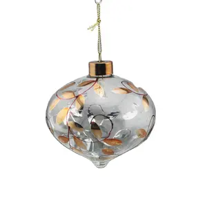 Factory direct sale cheap clear wholesale hanging glass ball christmas ornaments