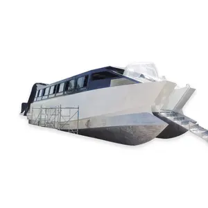 15m tam kaynaklı alüminyum katamaran yolcu gemisi ticari turist cruiser feribot yat ucuz fiyata