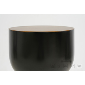 New Style Wood Funnel Shape <b>Coffee</b> <b>Table</b> Luxury Black Body and Brown Top Round <b>Coffee</b> <b>Table</b> for Living Room <b>Coffee</b> <b>Table</b> Black a - Product Image 3