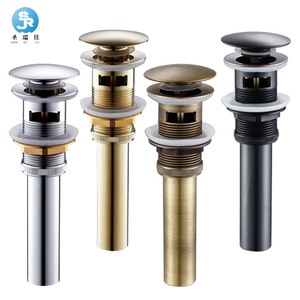 Accessoire de plomberie pour lavabo Saint Ruijia : Robinet de vidange en cuivre anti-odeur, style moderne - Product Image 1