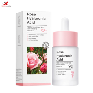 Suero Facial Vegano Natural de Rosas OEM/ODM con Ácido Hialurónico y Glicerina, Hidratante Reductor de Poros GZ RTS, Pedido Mixto al por Mayor - Product Image 1