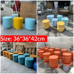 Fiberglass Irregular-<b>shaped</b> Stool Shopping Mall Rest Chair Outdoor Park Public Seat Kindergarten Children's Area Guangdong-made - Product Image 6