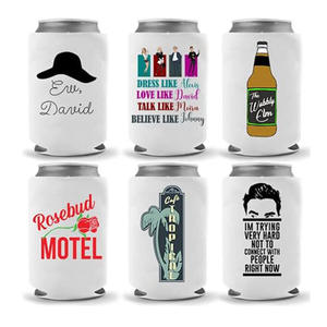 Personalized Solid Color 330ml Collapsible Beer Can Holder Sleeve Neoprene Can <b>Cooler</b> for 12oz/16oz Cans - Product Image 1