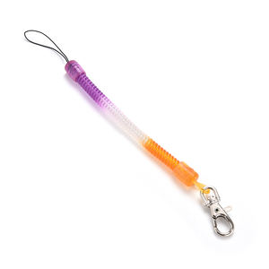 1 pièce Porte-clés extensible en spirale à ressort en plastique noir pour hommes et femmes Porte-clés Cadeaux - Product Image 6