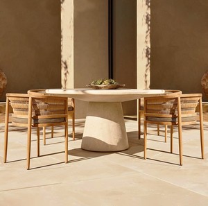 Tavoli e Sedie <span class=keywords><strong>da</strong></span> Esterno in Legno Massello Stile Antico per Cortile Terrazza Ristorante <span class=keywords><strong>Giardino</strong></span> Casa Vacanze Impermeabili Resistenti al Sole <span class=keywords><strong>Mobili</strong></span> - Product Image 1