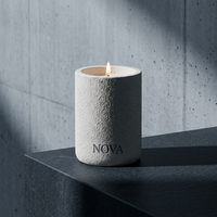 Coffret Cadeau de Noël Diwali Personnalisé de Luxe avec Bougies Artisanales en Cire de Soja Aromatiques et Pot en Céramique pour Décoration et Parfum d'Ambiance