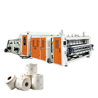 Máquina de laminación y rebobinado de papel higiénico para restaurantes, hoteles y vestuarios; máquina comercial para fabricar papel higiénico.