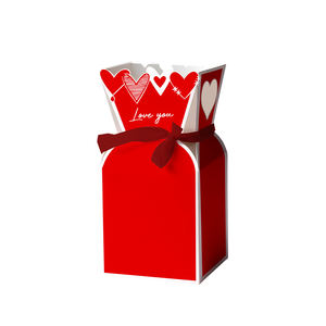 INUNION Vase à fleurs en carton léger avec <span class=keywords><strong>film</strong></span> romantique en forme de cœur à l'intérieur, multicolores, imperméable, boîte d'emballage pour bouquet de fleurs - Product Image 6