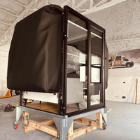 Modules Camper Insert Unité Coulissante pour Van Kits Intérieurs Sprinter RV Box Live-in Vanity Camping Electrique Aluminium + Verre Mini