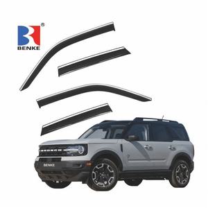 BENKE pour FORD BRONCO SPORT 2022 Déflecteur de fenêtre en PC noir de haute qualité avec installation par ruban adhésif 3M - Product Image 1