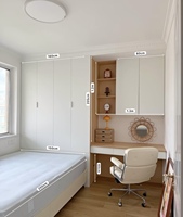 Ensemble de meubles de chambre d'enfant Tatami moderne en bois blanc durable, fabrication en usine, vente en gros, armoire, bureau, lit