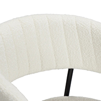 Meubles de salle à manger Chaise de salle à manger multifonctionnelle Chaise de loisirs pour bureau ou salon Cadre en métal avec accoudoir Chaise en velours