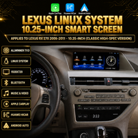 Pour Lexus RX270 2009-2011, autoradio Android 10,25 pouces, lecteur multimédia vidéo, stéréo, navigation GPS, CarPlay, montage sur tableau de bord