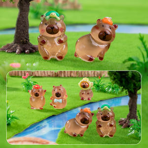 Nouveaux accessoires de mode faits à la main en résine DIY, mignons clips à cheveux en forme de capybara, bandeaux, colle crème, étuis de téléphone, composants - Product Image 1