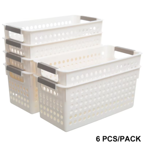 <span class=keywords><strong>Panier</strong></span> <span class=keywords><strong>de</strong></span> rangement en plastique CityLife pour garde-manger, salle <span class=keywords><strong>de</strong></span> bain, <span class=keywords><strong>bureau</strong></span>, tiroir, cuisine, légumes et fruits - Product Image 4