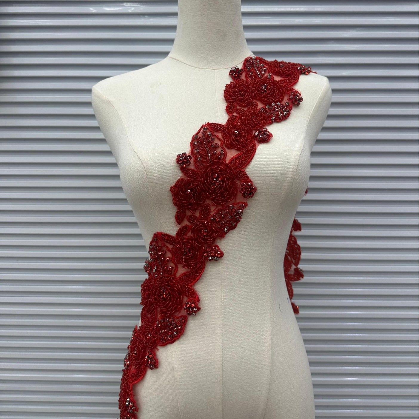 Elegant Glass Beaded Fringe - Handmade Tassel Trimming