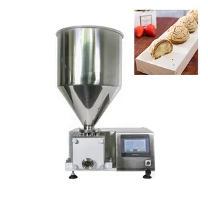 Cake depositor tube filling machine