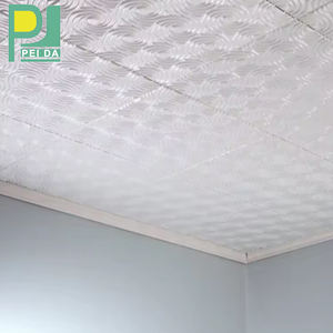 Tuiles de plafond en faux plâtre résistant au feu pour les bureaux commerciaux et les plafonds de salon - Product Image 1