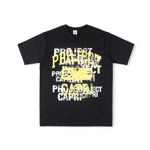 Camiseta Vintage de Algodón Puro sin Planchado con Diseño de Corazones y Letras de Palm Angels, Unisex, Cuello Redondo, Manga Corta - Product Image 2