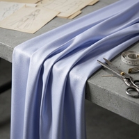 Tissu satiné double face respirant et écologique pour femmes, 61 % acétate, 39 % polyester, tissé pour chemises de printemps et d'été