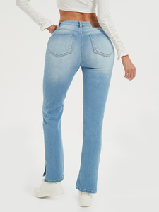Pantalones Vaqueros Rotos para Mujer, Estilo Europeo, Ajustados, a la Moda, Sexys, Elegantes, Retro, con Logotipo Personalizable, Venta al Por Mayor, Nueva Llegada - Product Image 2