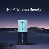TG491 Enceinte sans fil magnétique 2-en-1 détachable, son stéréo 20W, audio TWS avec lumière RGB, autonomie 8H pour la maison