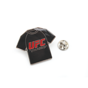 Custom <strong>UFC</strong> Style T-Shirt Shape Metal Lapel Pin Promotional Enamel Badges for Sports Events - Product Image 3