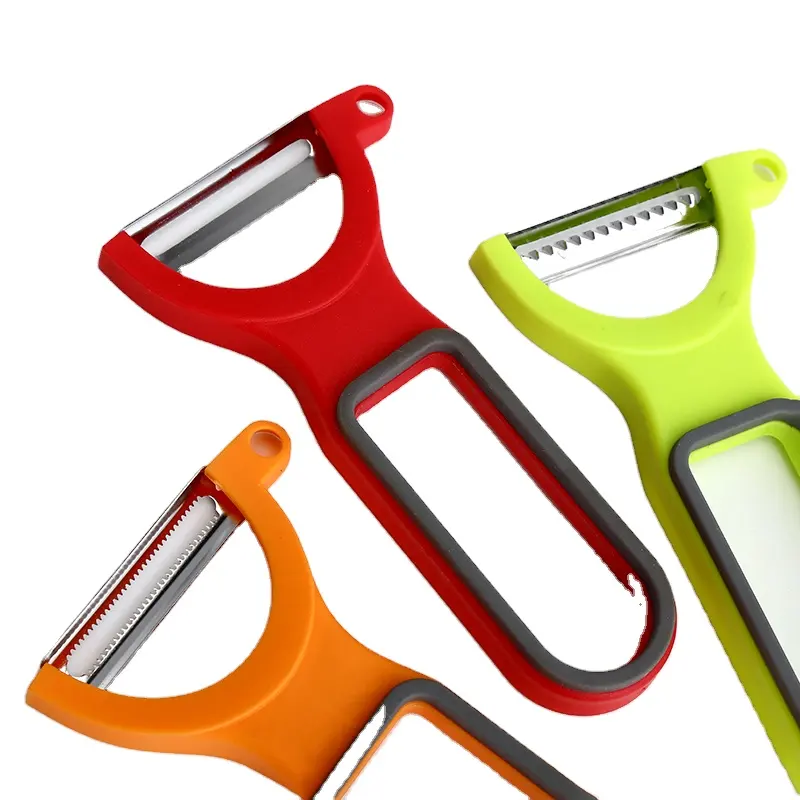 Peeler Vegetable Peeler Fruit Peeler with TPR +PP Handle and Stainless Steel Blade Stack Design Save Space