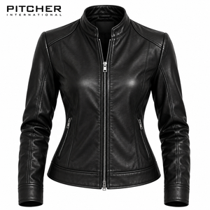 Fabricant de vestes en cuir pour femmes sur mesure pour les détaillants américains, prix de gros pour les vestes en cuir pour femmes, OEM - Product Image 5