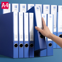 Caja Archivadora de Plástico PP A4 Reforzada para Oficina y Escuela, Caja de Almacenamiento de Documentos
