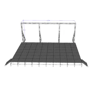户外可调铝制舞台平台，用于表演活动生活舞蹈