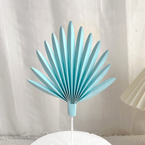 ท็อปเปอร์เค้กรูปพัดลายน้ำผึ้งและรสหวาน สีทอง อะคริลิค สำหรับตกแต่งเค้กวันเกิด - Product Image 3