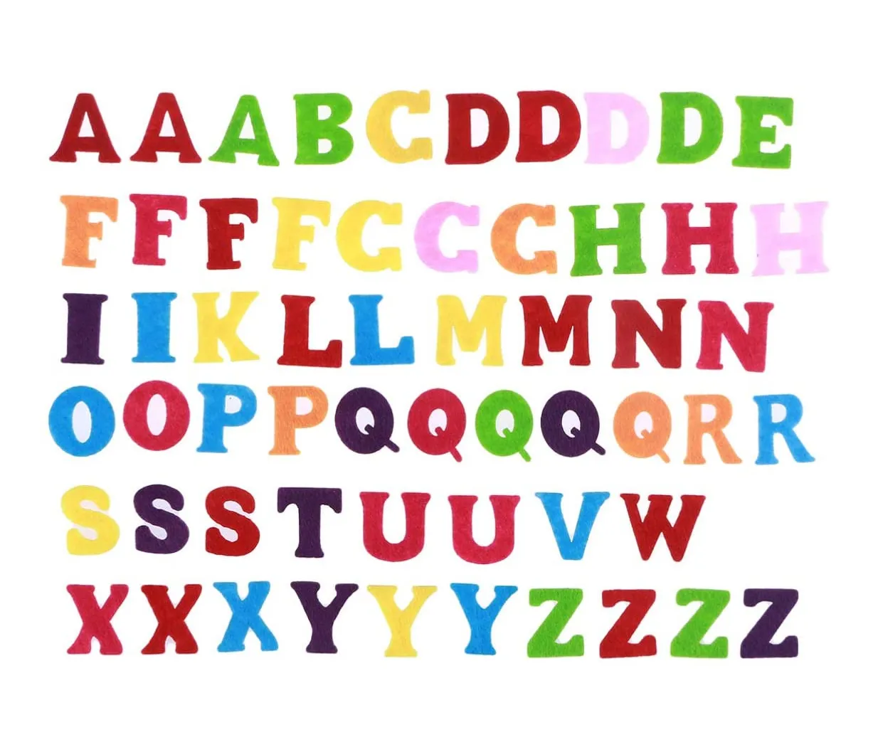 Abc Montessori Educatief Speelgoed Gemengde Kleur 3in Ijzer Op Gestanst Wolvilt Diverse Alfabet Letters Voor Diy Craft