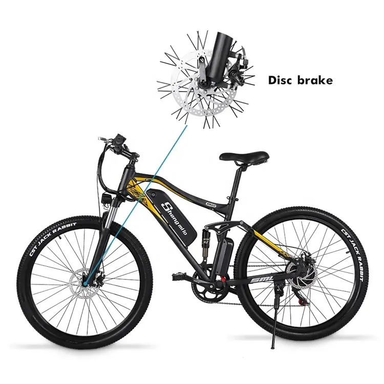 2022 SHENGMILO M60 27,5 48V 500W 15ah EMTB bicicleta eléctrica barata montaña carretera bicicleta eléctrica SUSPENSIÓN COMPLETA ebike para adultos