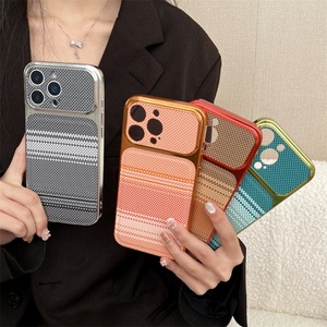 เคสโทรศัพท์มือถือลายคาร์บอนไฟเบอร์สุดฮิตสำหรับ iPhone 17 16 15 14 Pro Max เคสเคลือบผิวแบบมีเท็กซ์เจอร์ ฝาหลังแบบด้าน - Product Image 3