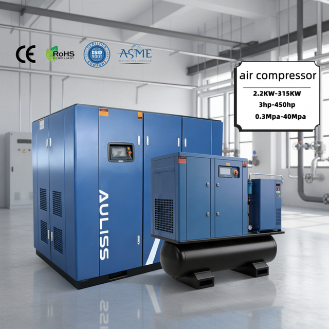 AULISS 5HP 3.7KW Mini Screw Air Compressor, 240V 50Hz Portable for Australian Auto Repair Shop Factory Direct Price
