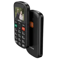 Artfone CS181 Flash 32 + 24MB GSM โทรศัพท์มือถือปุ่มกดใหญ่,ซิมคู่ปลดล็อคไฟฉายและวิทยุ (สีดำ) (C)