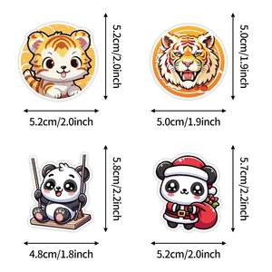 50 Pegatinas de PVC Impermeables con Graffiti de Animales Lindos para Decoración de Equipaje, Planificador Infantil y Venta al por Mayor - Product Image 5