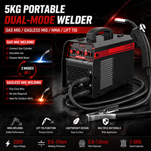 Máquina <span class=keywords><strong>de</strong></span> Soldar Multifunción 3 en 1, <span class=keywords><strong>220V</strong></span>, Sin <span class=keywords><strong>Gas</strong></span>, MIG MMA TIG, Inversor IGBT, Soldador Portátil <span class=keywords><strong>de</strong></span> Núcleo Fundente para Taller <span class=keywords><strong>de</strong></span> Reparaciones - Product Image 3