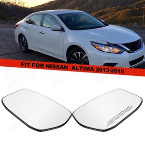 Lente de espejo retrovisor con calefacción Vehicle Wolf Lake para Nissan Altima 2013-2018, lado izquierdo, pieza de repuesto de ABS negro - Product Image 3