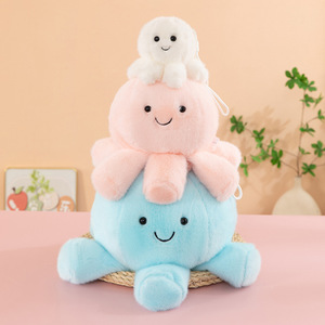 Portachiavi con logo personalizzato, medusa rotante in peluche, rosa, blu, <span class=keywords><strong>bianco</strong></span>, polpo, bambola di peluche, ciondolo, animali marini, cuscino - Product Image 3