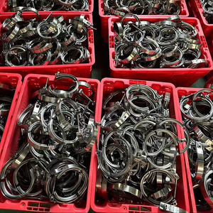 En Stock 304ss 2 pulgadas 2,5 pulgadas Escape de alto rendimiento Juegos de abrazaderas de banda en V de liberación rápida para tuberías - Product Image 2