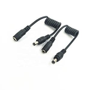 5.5x 2.1mm <span class=keywords><strong>DC</strong></span>電源延長ケーブル金メッキスパイラルコイル男性用5521純粋銅箔シールド電源 - Product Image 3