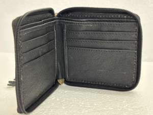 Portefeuilles longs en cuir faits à la main avec motif à carreaux tissé, fermeture éclair, portables et unisexes pour accessoires de style vintage - Product Image 5