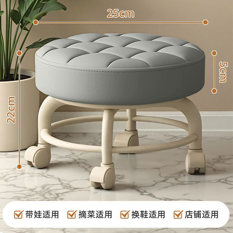 เบาะรองนั่งหนานุ่มสีเทาลายตารางหมากรุก