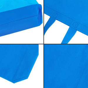 Pequeño bolso de mano no tejido Chaleco en blanco de color puro barato para paños de regalo Embalaje Bolsa de compras no tejida - Product Image 6